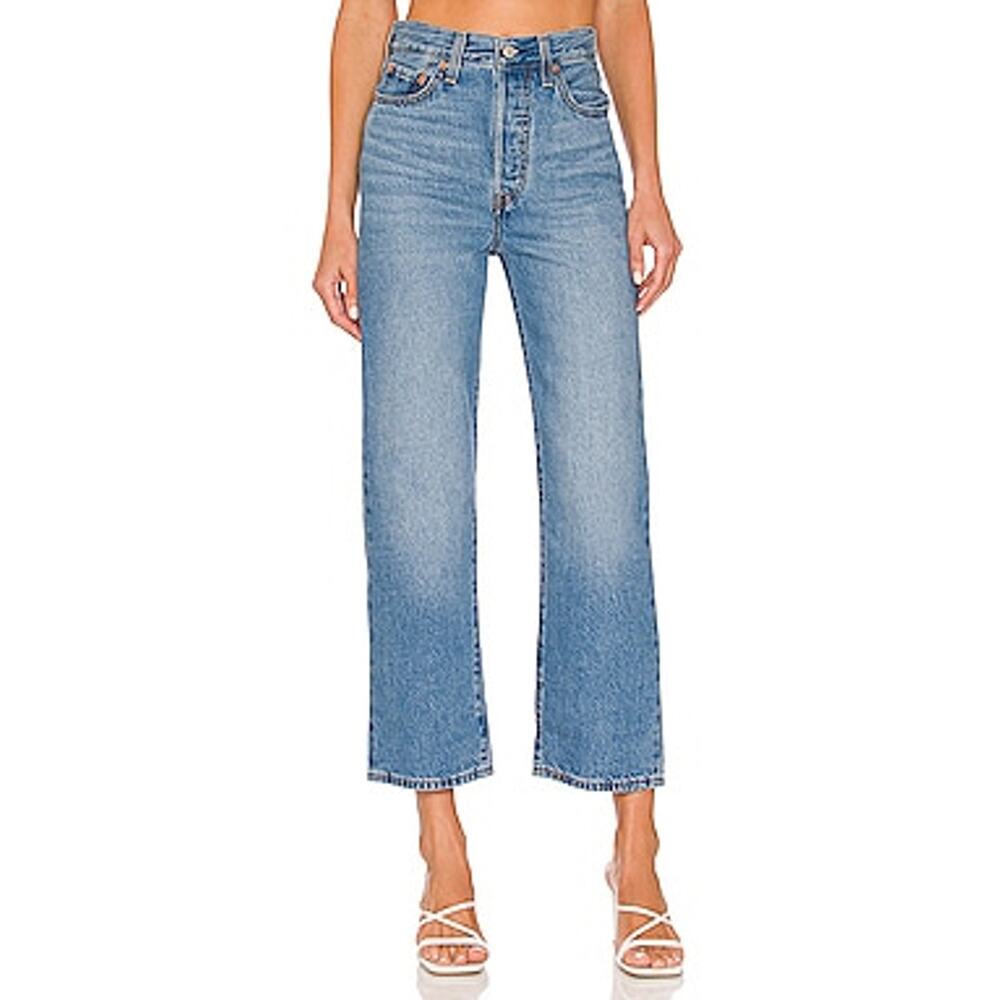 Levi's 'Ribcage' Blue Straight Ankle Denim Jeans Size 27